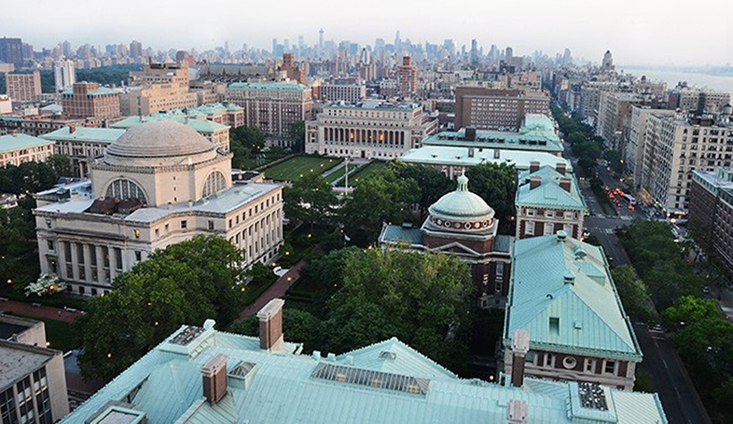 Overhead view of Morningside campus