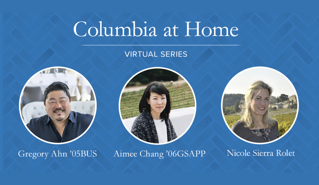 A Wine Tasting Overview with Alumni Winemakers Columbia at Home banner
