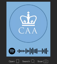 CAA Spotify channel scan code